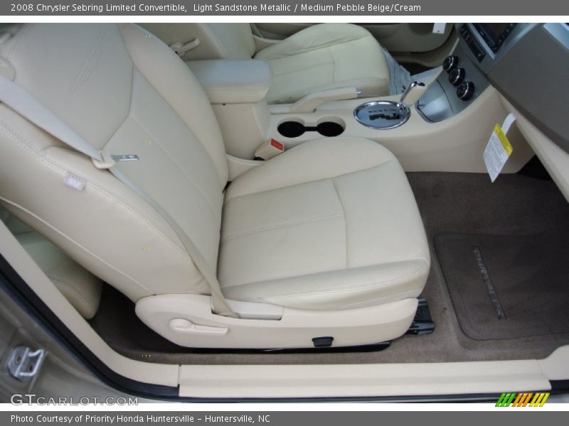 Light Sandstone Metallic / Medium Pebble Beige/Cream 2008 Chrysler Sebring Limited Convertible