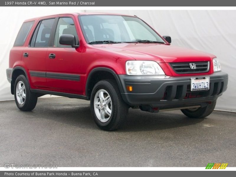 San Marino Red / Charcoal 1997 Honda CR-V 4WD