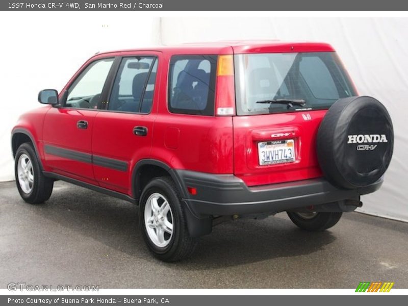 San Marino Red / Charcoal 1997 Honda CR-V 4WD