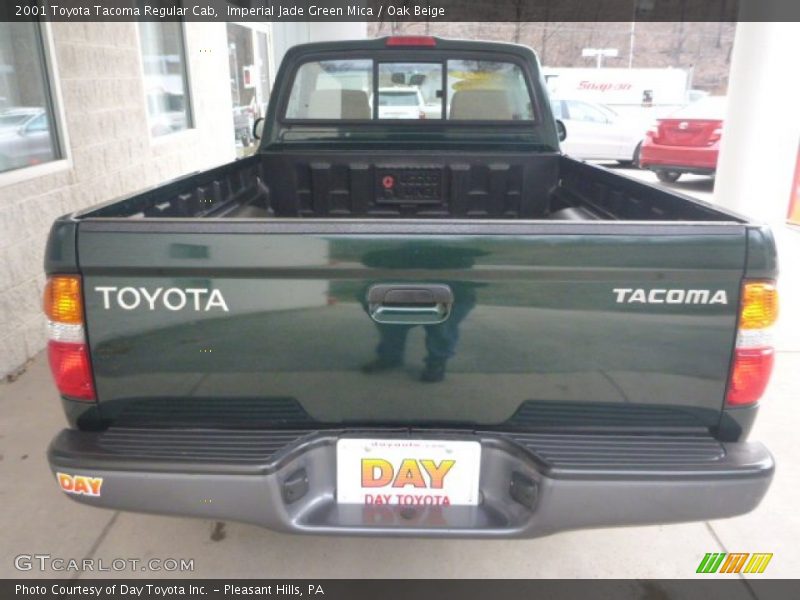 Imperial Jade Green Mica / Oak Beige 2001 Toyota Tacoma Regular Cab