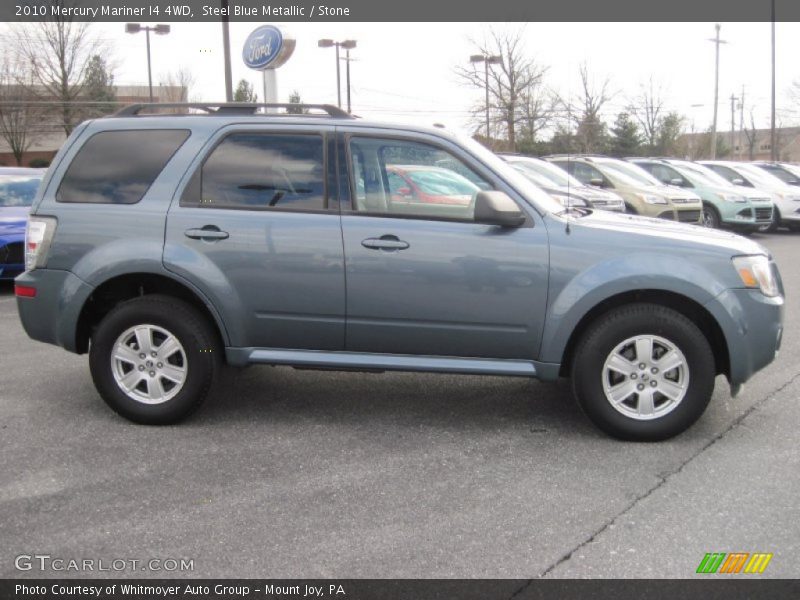 Steel Blue Metallic / Stone 2010 Mercury Mariner I4 4WD