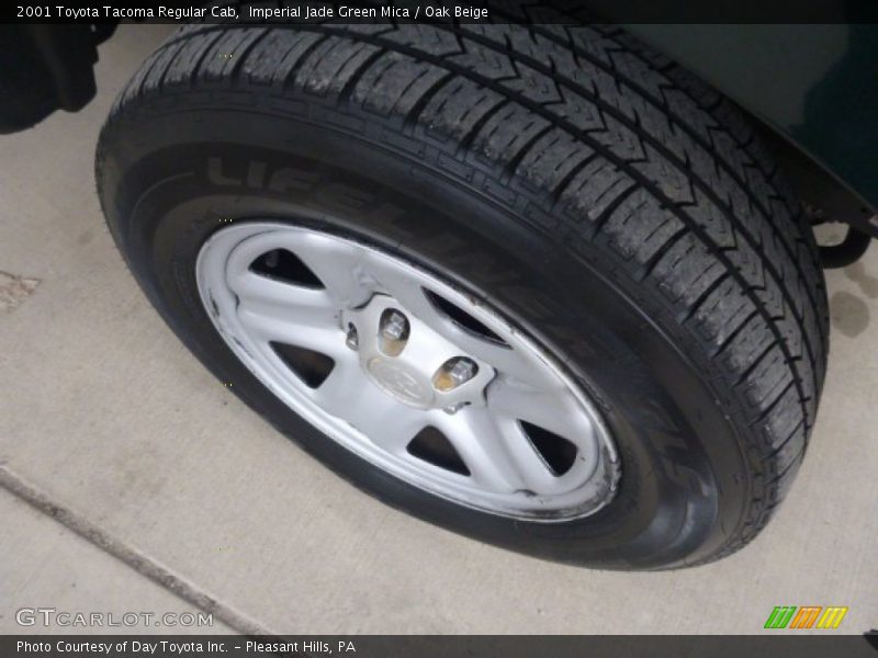 Imperial Jade Green Mica / Oak Beige 2001 Toyota Tacoma Regular Cab