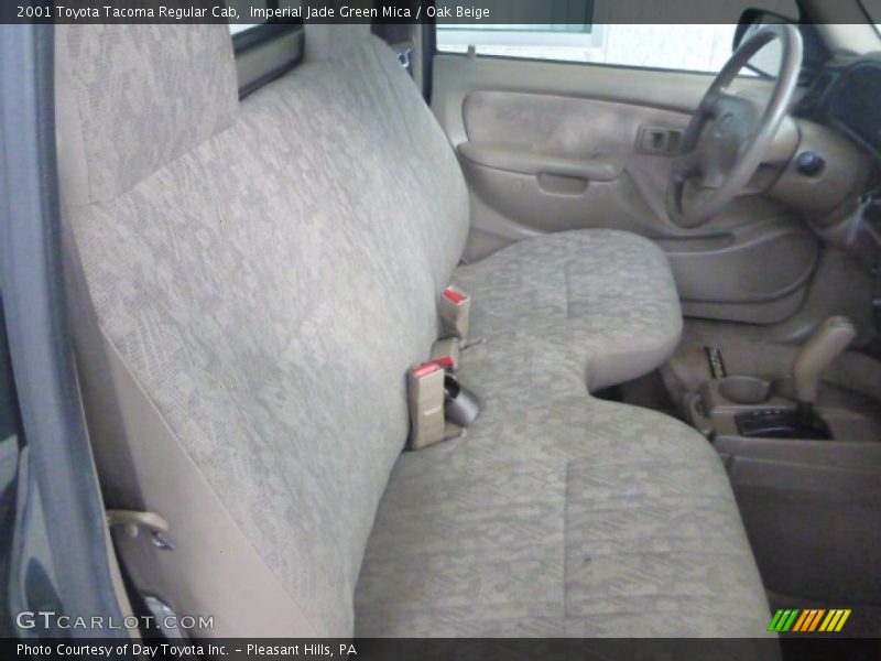 Imperial Jade Green Mica / Oak Beige 2001 Toyota Tacoma Regular Cab