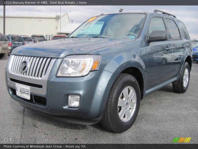 Steel Blue Metallic / Stone 2010 Mercury Mariner I4 4WD