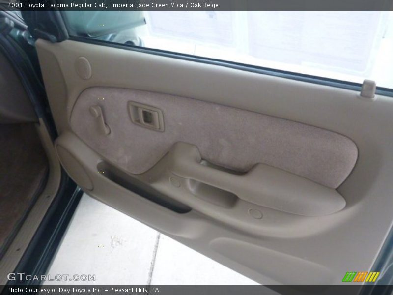 Imperial Jade Green Mica / Oak Beige 2001 Toyota Tacoma Regular Cab