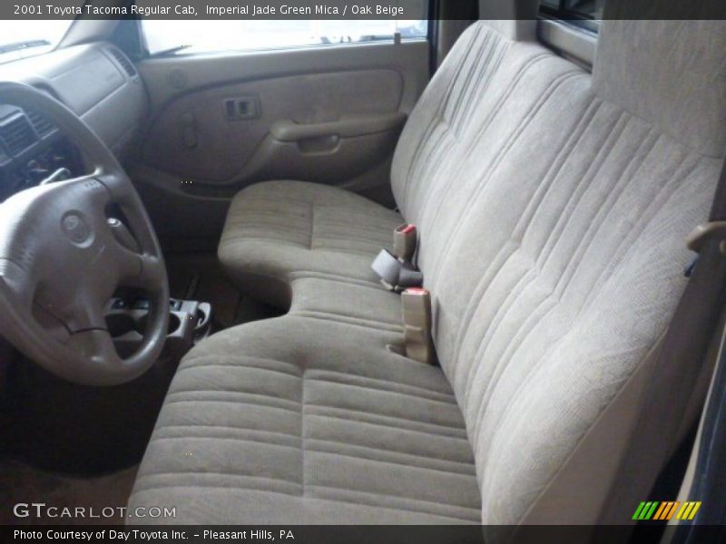 Imperial Jade Green Mica / Oak Beige 2001 Toyota Tacoma Regular Cab