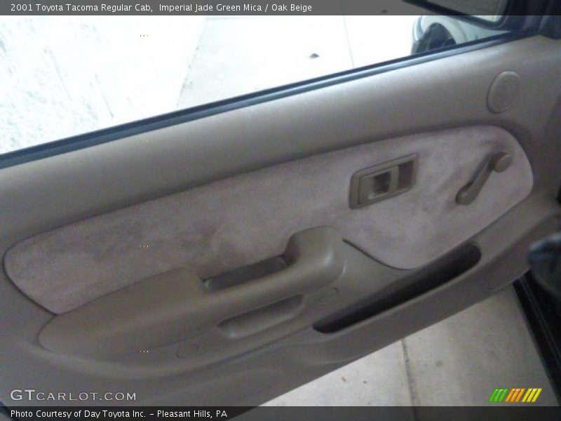 Imperial Jade Green Mica / Oak Beige 2001 Toyota Tacoma Regular Cab