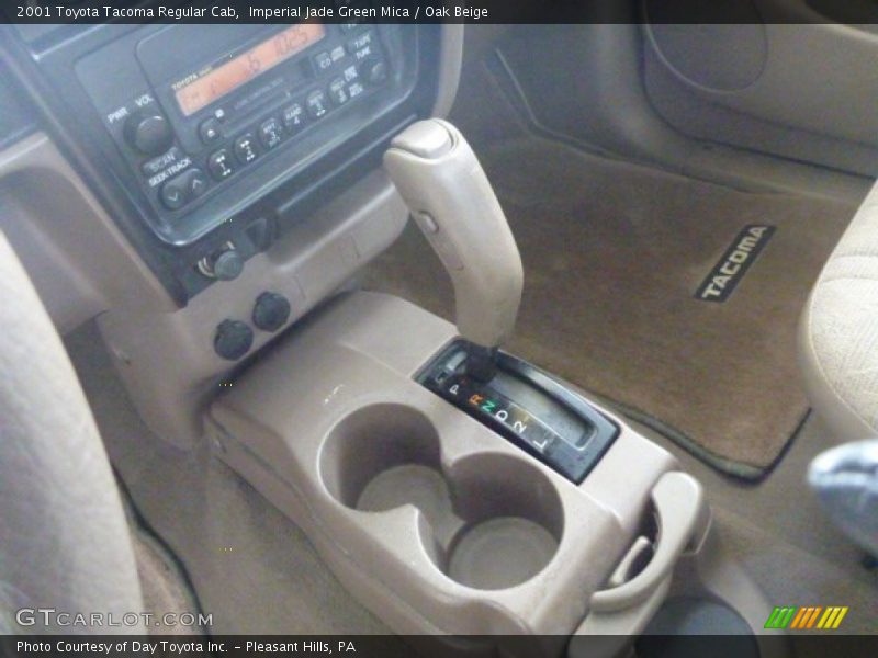 Imperial Jade Green Mica / Oak Beige 2001 Toyota Tacoma Regular Cab