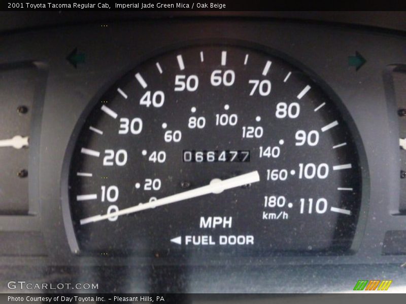 Imperial Jade Green Mica / Oak Beige 2001 Toyota Tacoma Regular Cab