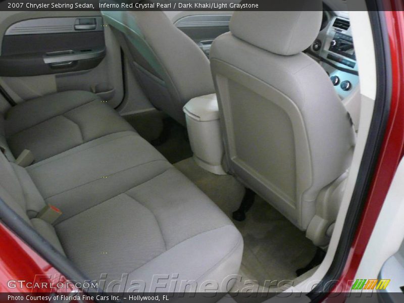 Inferno Red Crystal Pearl / Dark Khaki/Light Graystone 2007 Chrysler Sebring Sedan