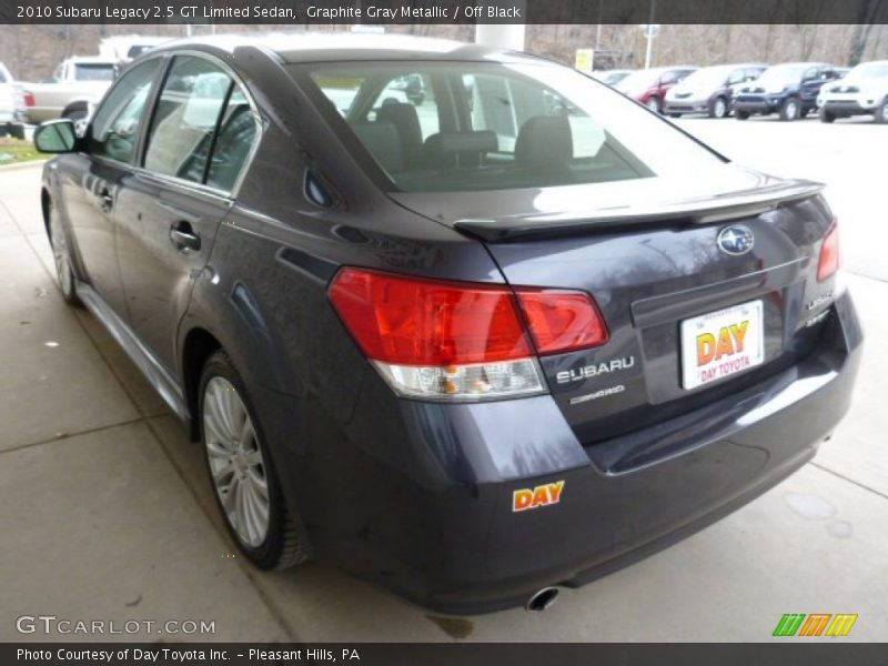 Graphite Gray Metallic / Off Black 2010 Subaru Legacy 2.5 GT Limited Sedan
