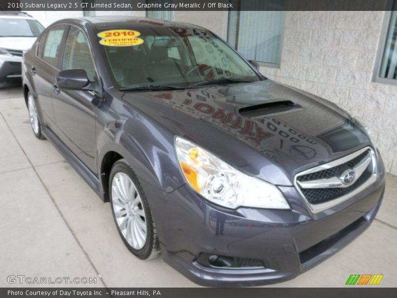 Graphite Gray Metallic / Off Black 2010 Subaru Legacy 2.5 GT Limited Sedan