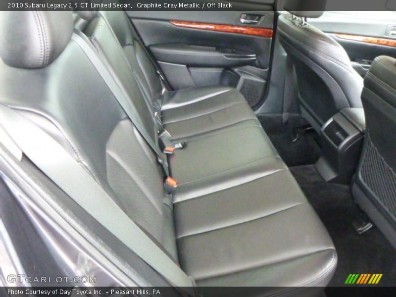 Rear Seat of 2010 Legacy 2.5 GT Limited Sedan