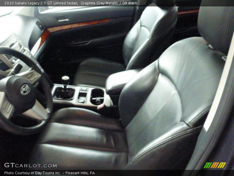 Graphite Gray Metallic / Off Black 2010 Subaru Legacy 2.5 GT Limited Sedan