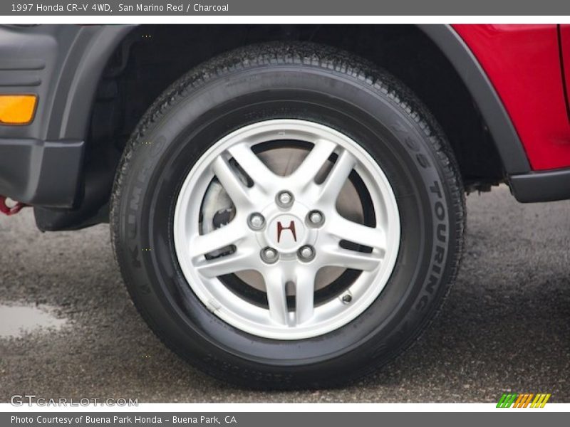 San Marino Red / Charcoal 1997 Honda CR-V 4WD