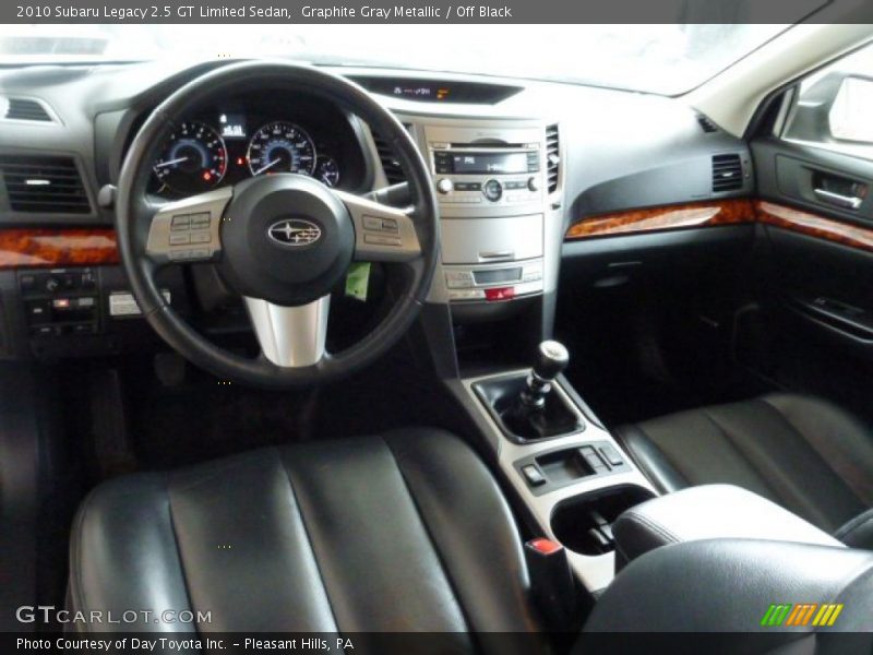 Off Black Interior - 2010 Legacy 2.5 GT Limited Sedan 