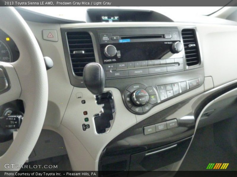 Predawn Gray Mica / Light Gray 2013 Toyota Sienna LE AWD