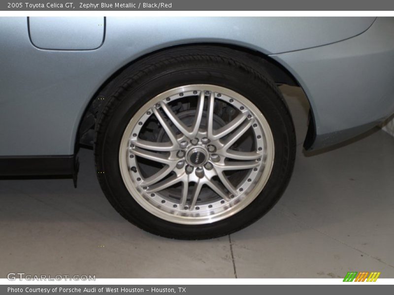 Zephyr Blue Metallic / Black/Red 2005 Toyota Celica GT