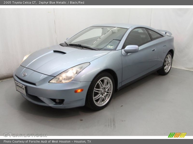 Zephyr Blue Metallic / Black/Red 2005 Toyota Celica GT