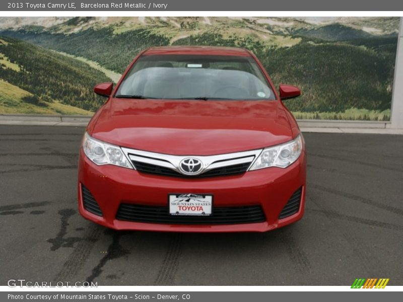 Barcelona Red Metallic / Ivory 2013 Toyota Camry LE
