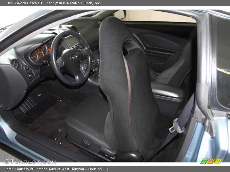Zephyr Blue Metallic / Black/Red 2005 Toyota Celica GT
