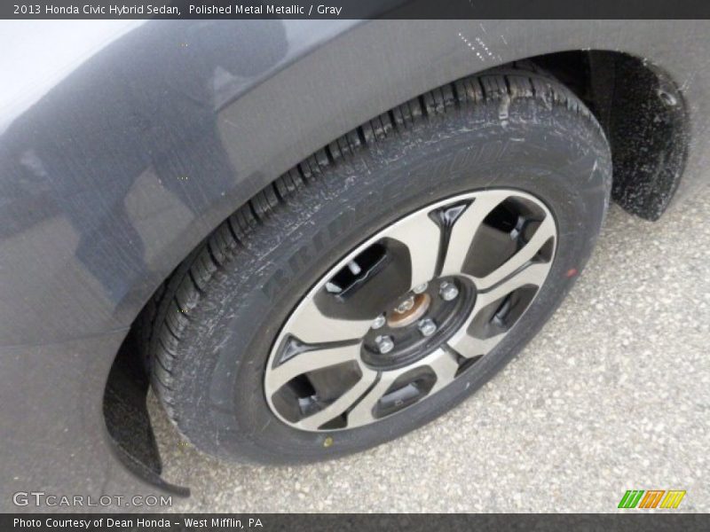 Polished Metal Metallic / Gray 2013 Honda Civic Hybrid Sedan