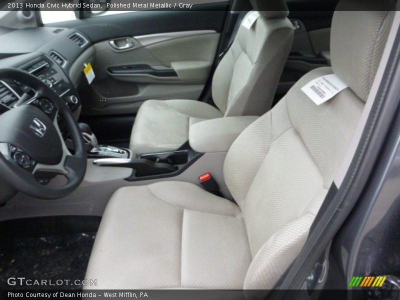  2013 Civic Hybrid Sedan Gray Interior