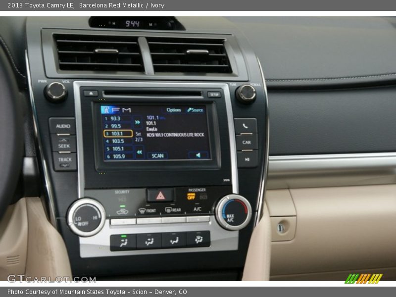 Barcelona Red Metallic / Ivory 2013 Toyota Camry LE