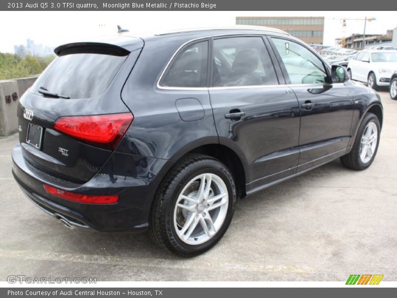 Moonlight Blue Metallic / Pistachio Beige 2013 Audi Q5 3.0 TFSI quattro