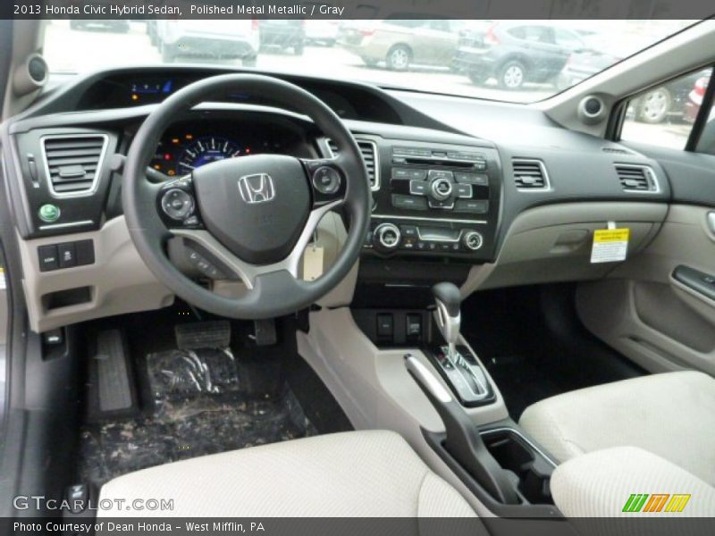 Gray Interior - 2013 Civic Hybrid Sedan 