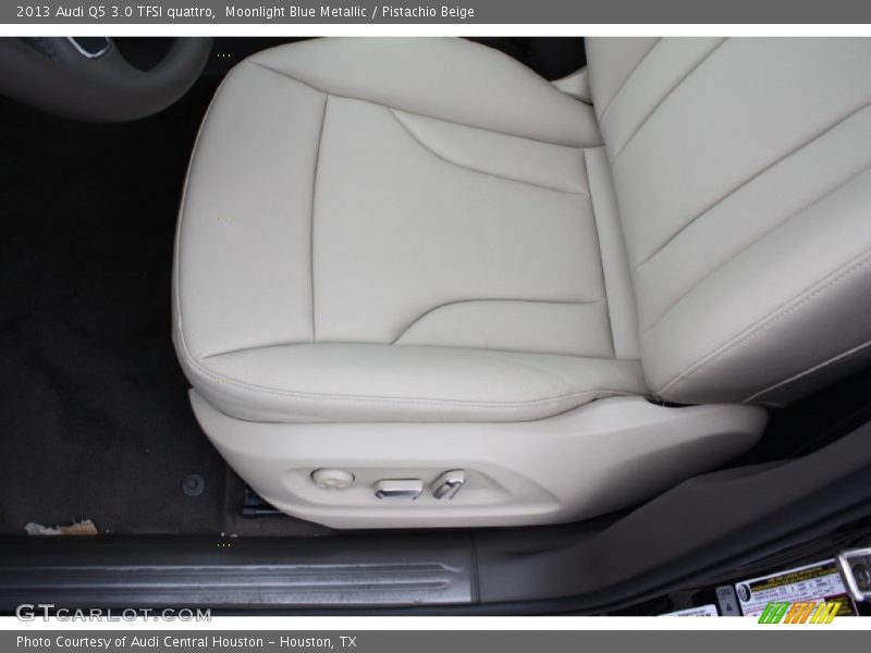 Moonlight Blue Metallic / Pistachio Beige 2013 Audi Q5 3.0 TFSI quattro