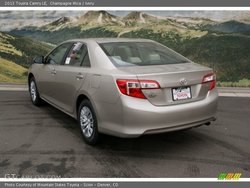 Champagne Mica / Ivory 2013 Toyota Camry LE