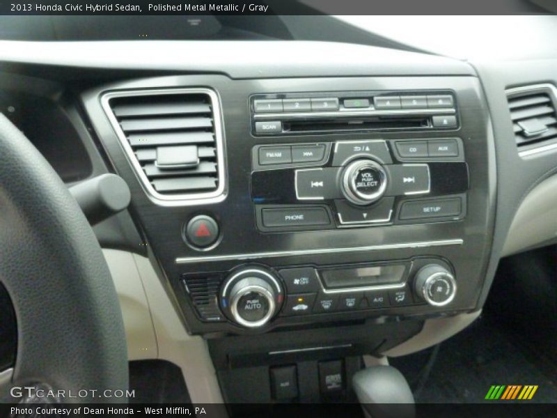Controls of 2013 Civic Hybrid Sedan