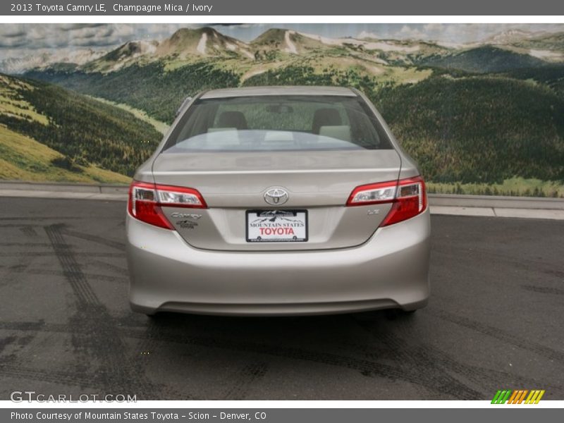 Champagne Mica / Ivory 2013 Toyota Camry LE