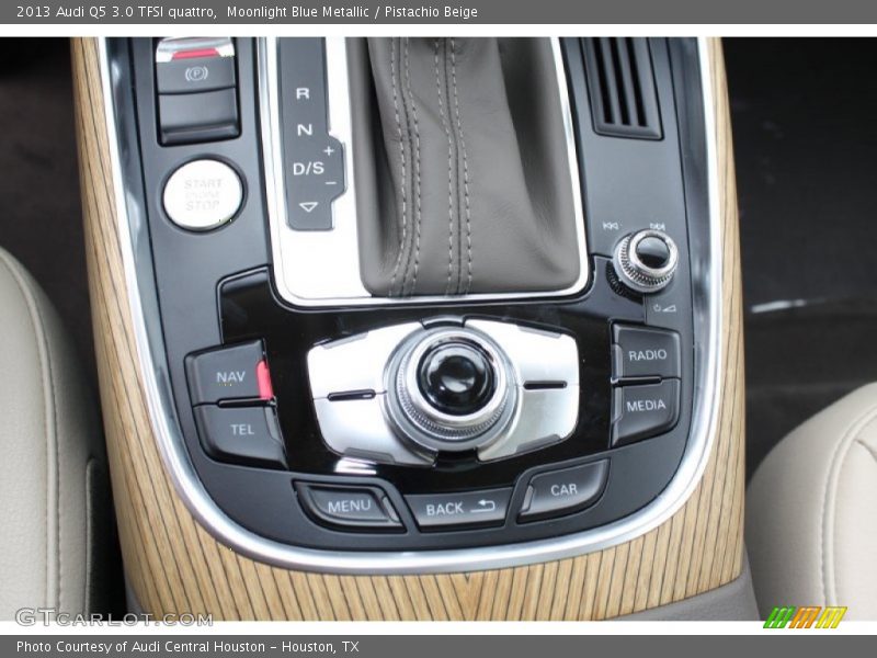 Moonlight Blue Metallic / Pistachio Beige 2013 Audi Q5 3.0 TFSI quattro