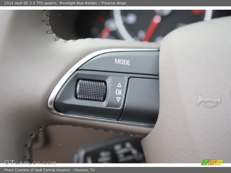 Moonlight Blue Metallic / Pistachio Beige 2013 Audi Q5 3.0 TFSI quattro