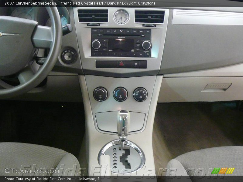 Inferno Red Crystal Pearl / Dark Khaki/Light Graystone 2007 Chrysler Sebring Sedan