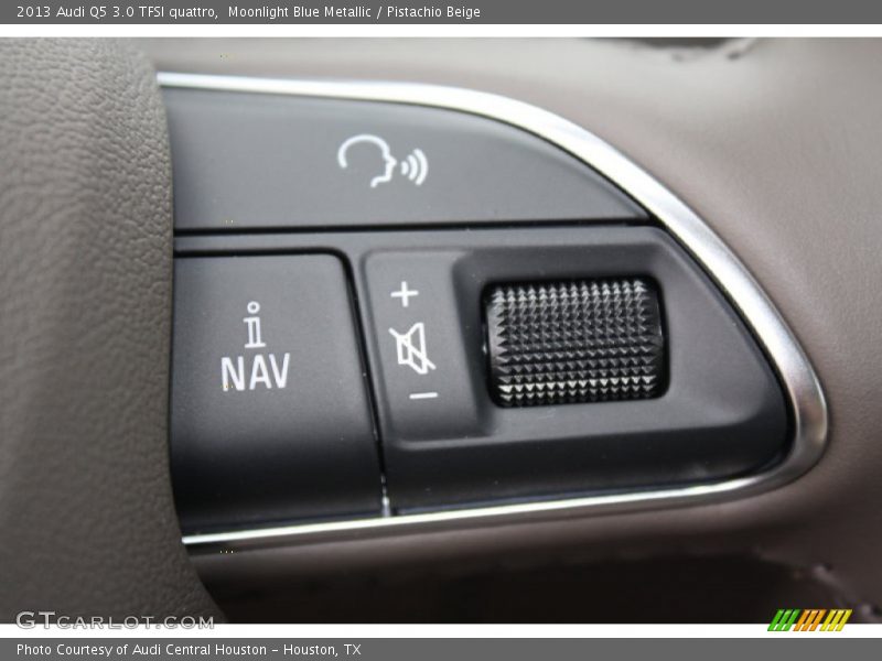 Moonlight Blue Metallic / Pistachio Beige 2013 Audi Q5 3.0 TFSI quattro