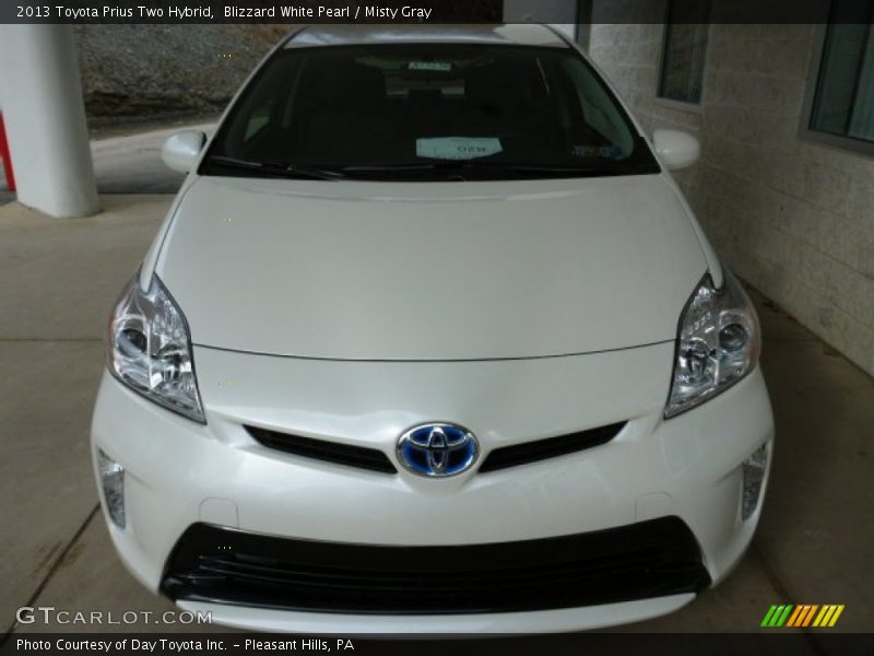 Blizzard White Pearl / Misty Gray 2013 Toyota Prius Two Hybrid