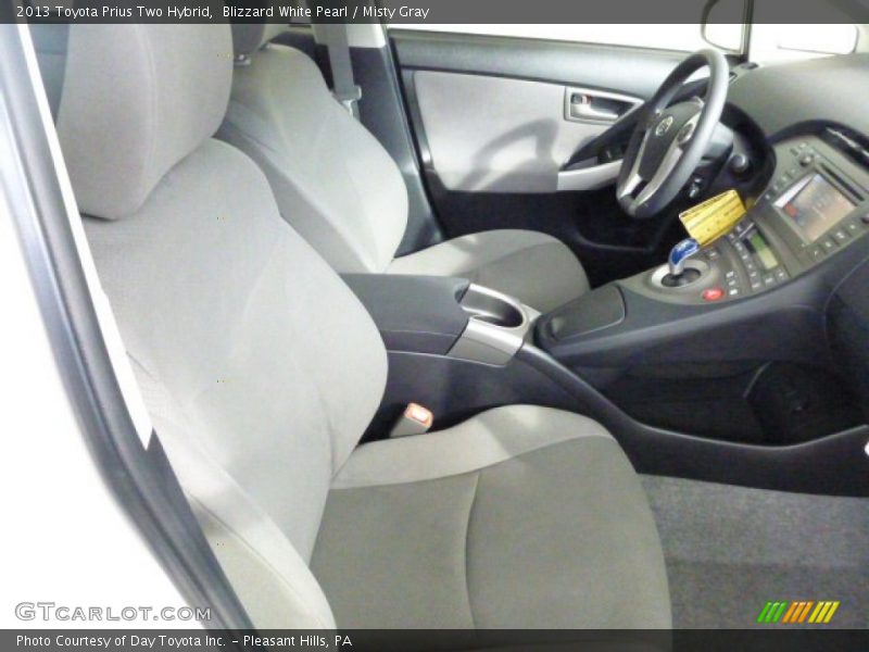 Blizzard White Pearl / Misty Gray 2013 Toyota Prius Two Hybrid