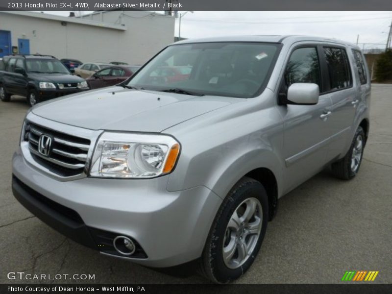 Alabaster Silver Metallic / Black 2013 Honda Pilot EX-L 4WD