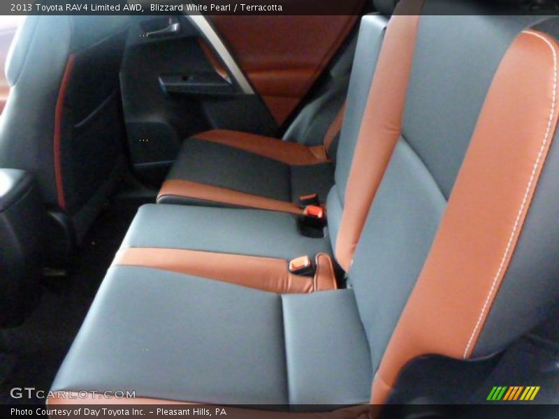 Blizzard White Pearl / Terracotta 2013 Toyota RAV4 Limited AWD