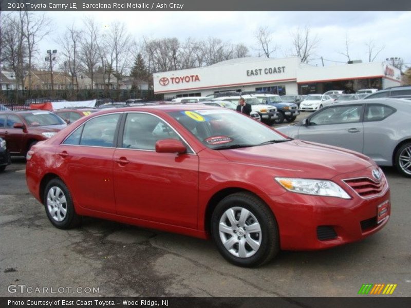 Barcelona Red Metallic / Ash Gray 2010 Toyota Camry LE