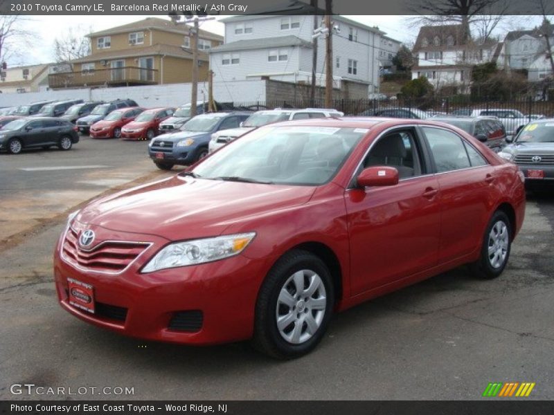 Barcelona Red Metallic / Ash Gray 2010 Toyota Camry LE