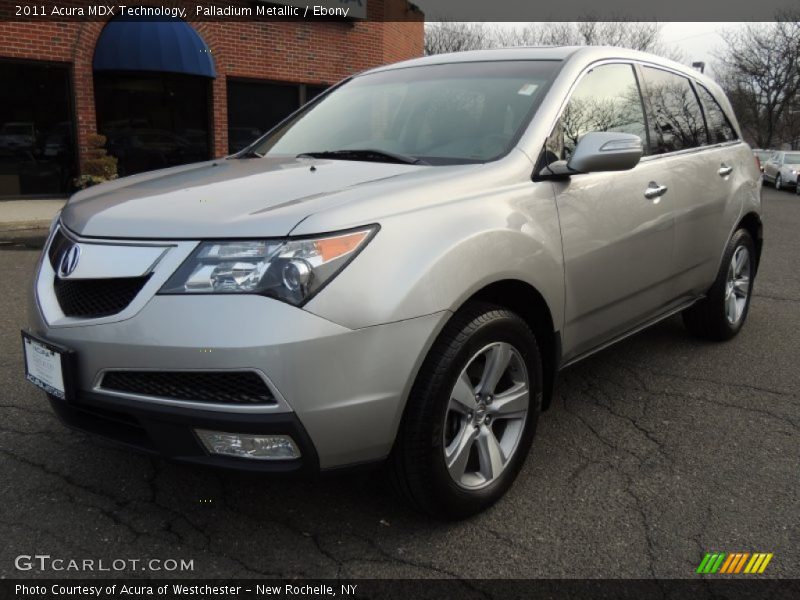 Palladium Metallic / Ebony 2011 Acura MDX Technology