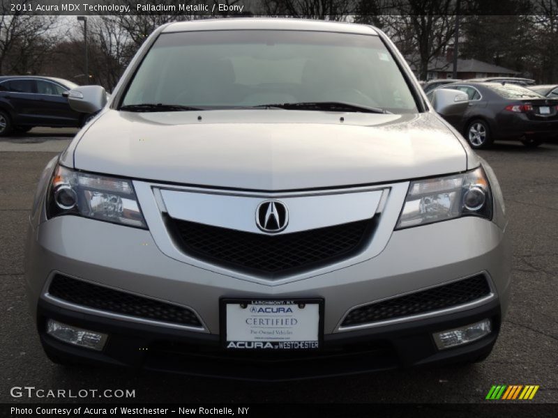 Palladium Metallic / Ebony 2011 Acura MDX Technology