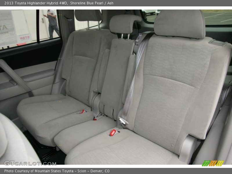 Rear Seat of 2013 Highlander Hybrid 4WD