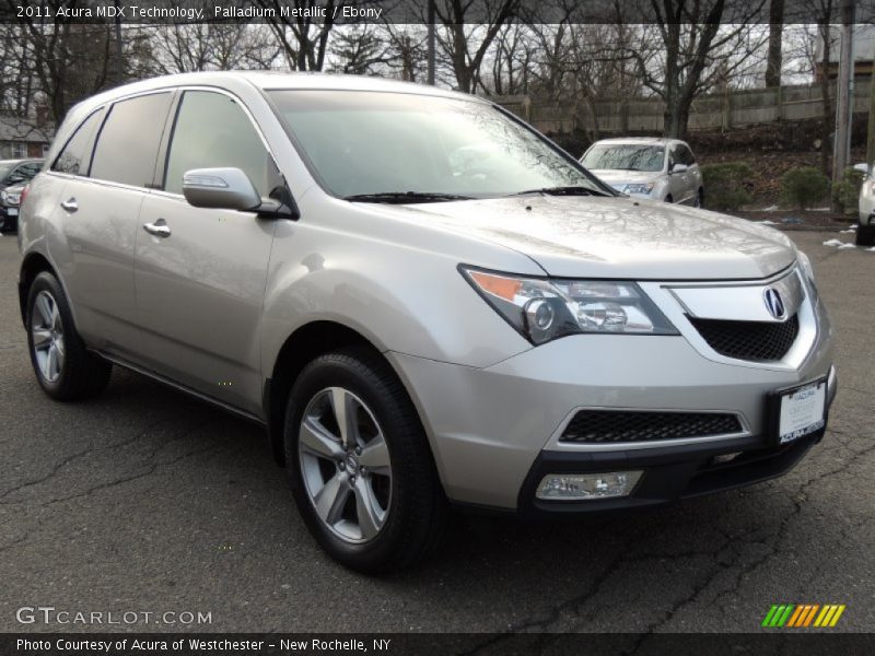 Palladium Metallic / Ebony 2011 Acura MDX Technology