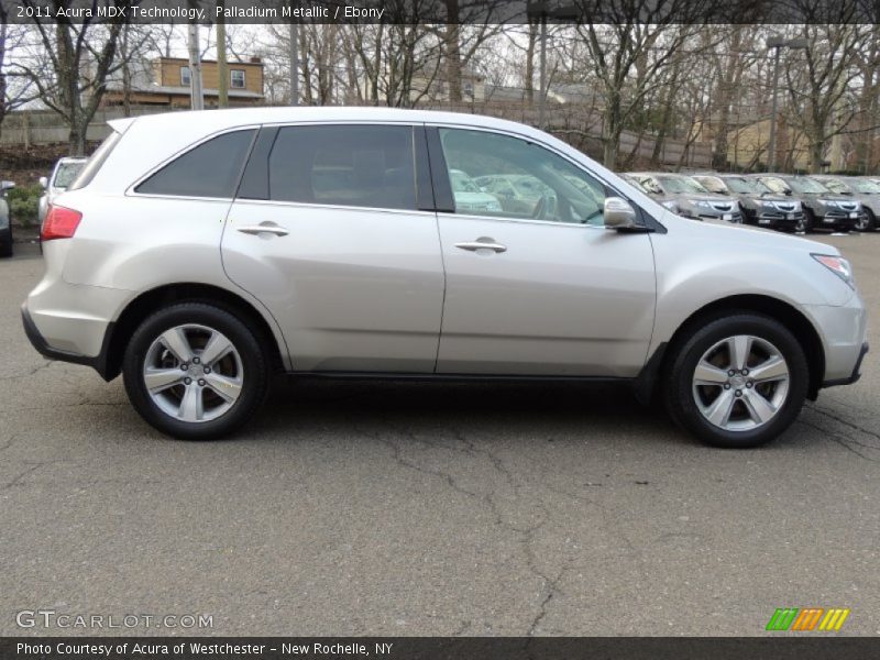 Palladium Metallic / Ebony 2011 Acura MDX Technology