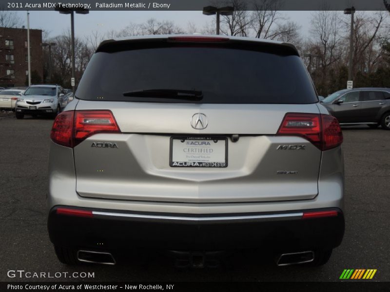 Palladium Metallic / Ebony 2011 Acura MDX Technology